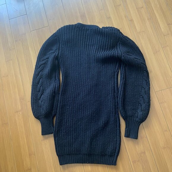 Michael Costello x REVOLVE Andromeda Cable Knit Dress - Black - Small - Picture 8 of 8